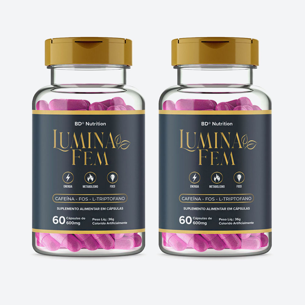 2 Potes LuminaFem 60 cápsulas - BD® NUTRITION
