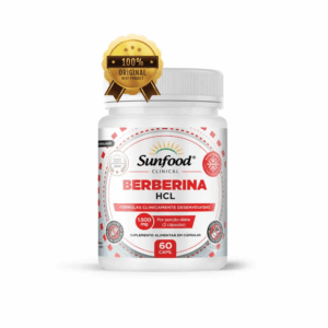 Berberina Hcl Pura 1500mg 60 cápsulas - Sunfood, Sem Sabor