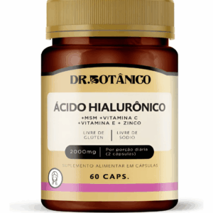 Ácido Hialurônico + Vitaminas 2000mg 60 Cápsulas Dr Botânico Sem Sabor