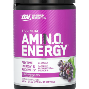 Essential AMINO Energy, Sabor Uva de Concórdia, 270g, Optimum Nutrition