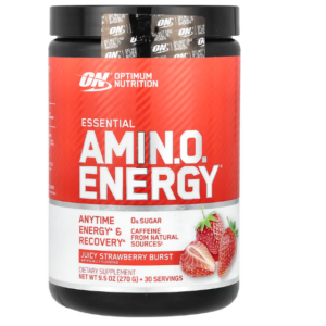 Essential AMINO Energy, Sabor Juicy Strawberry Burst, 270g, Optimum Nutrition