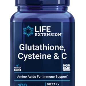 Glutamina Cisteína com Vitamina C, 750mg. Life Extension