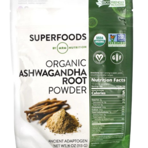 Pó de Raiz de Ashwagandha Orgânico, 113g, MRM Nutrition